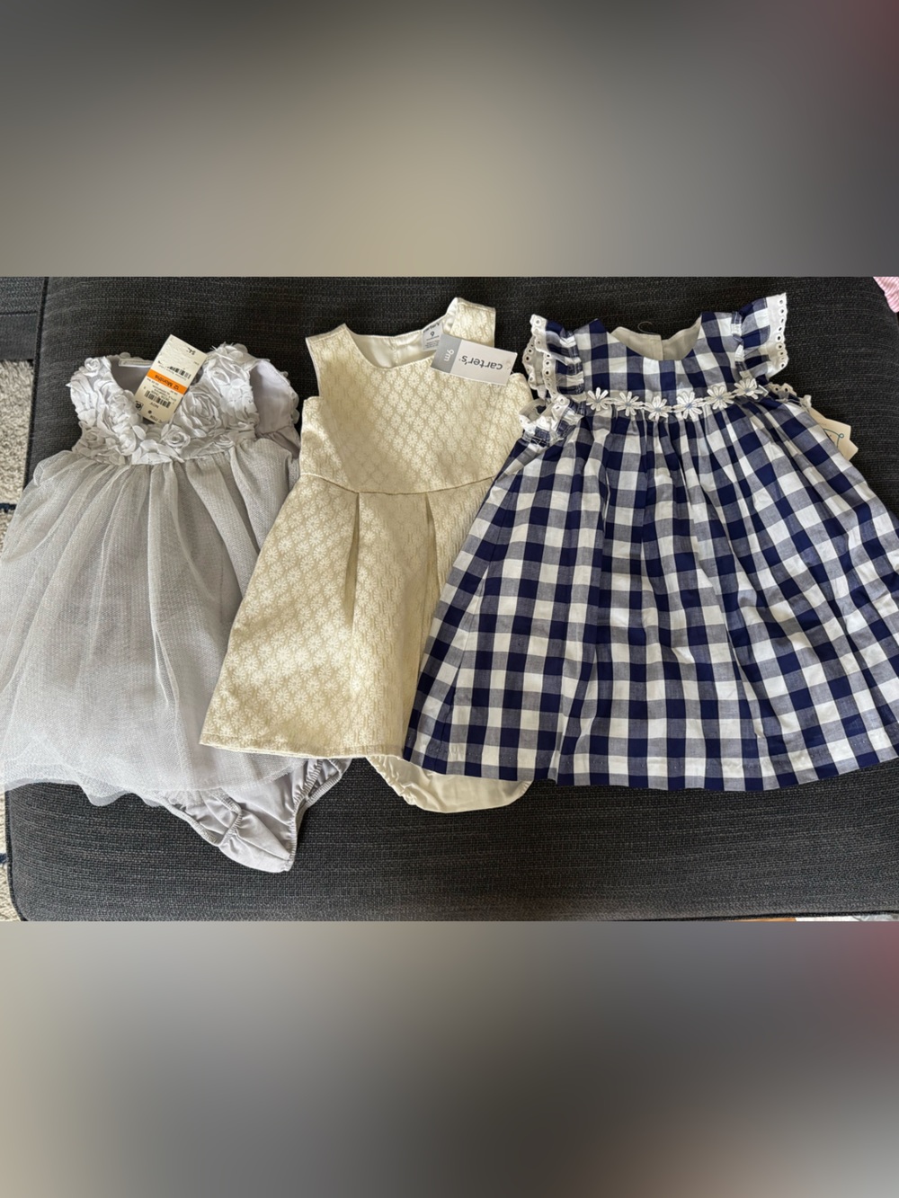 3 NWT baby girl dresses all for $12
